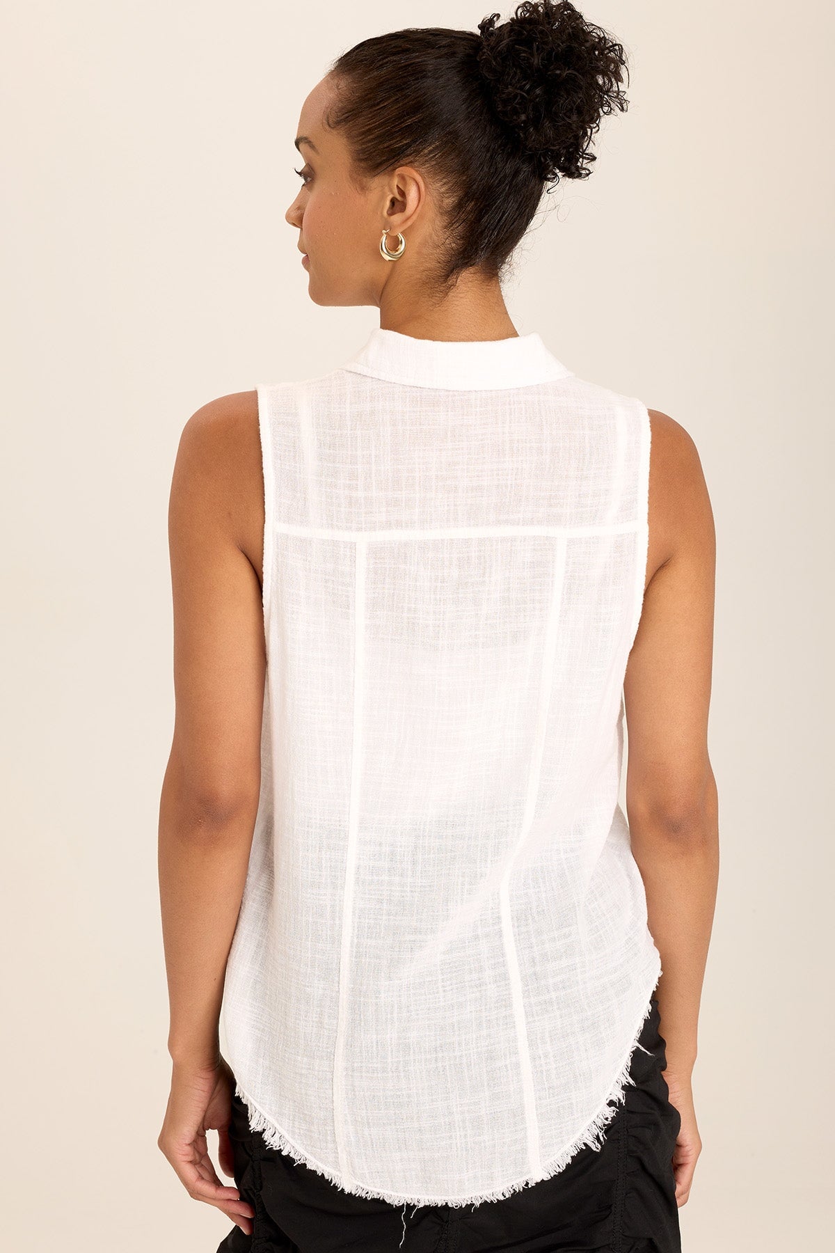 Otto Gauze Button-Up Top