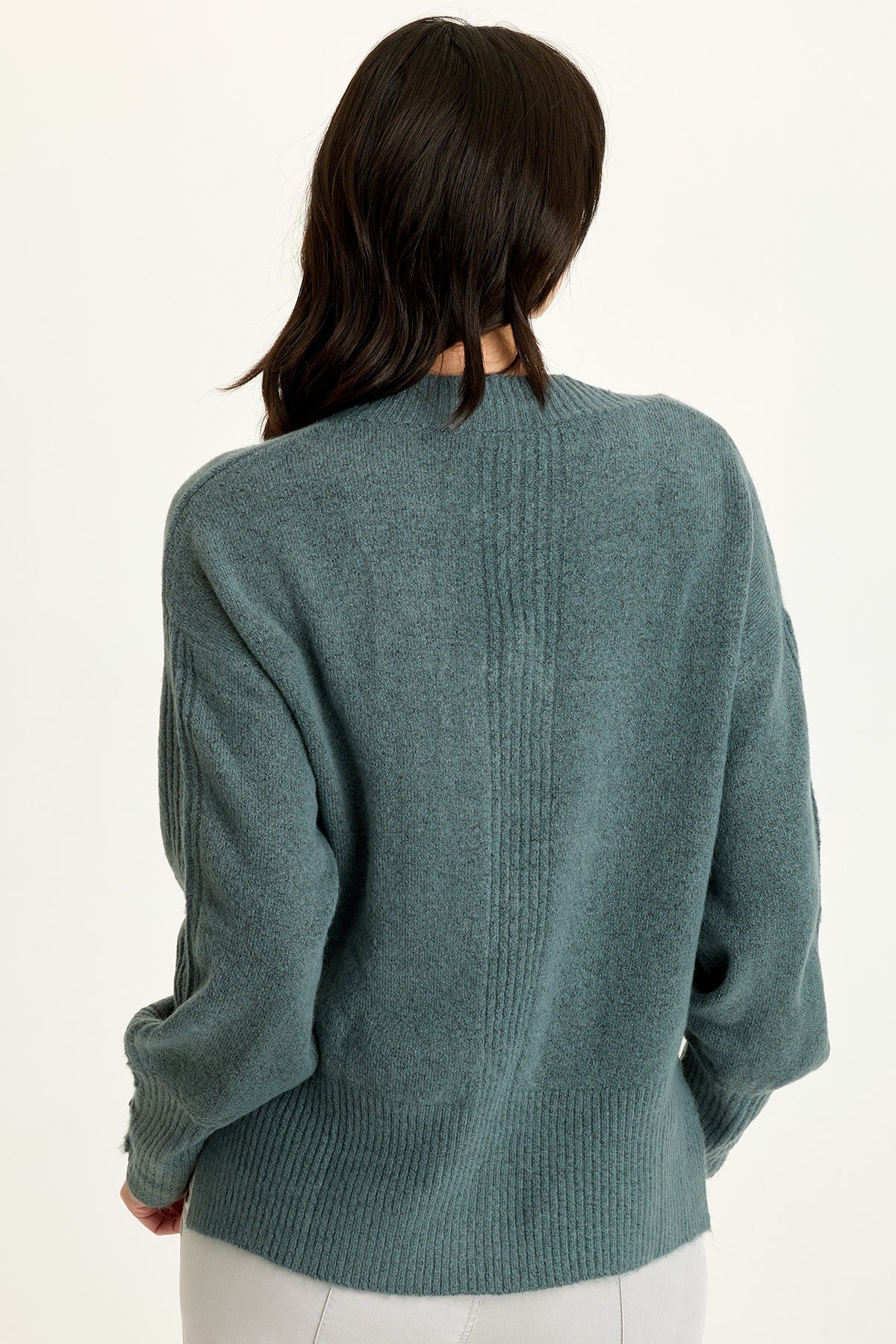 Bronte Relaxed Fit V-Neck Knit Sweater