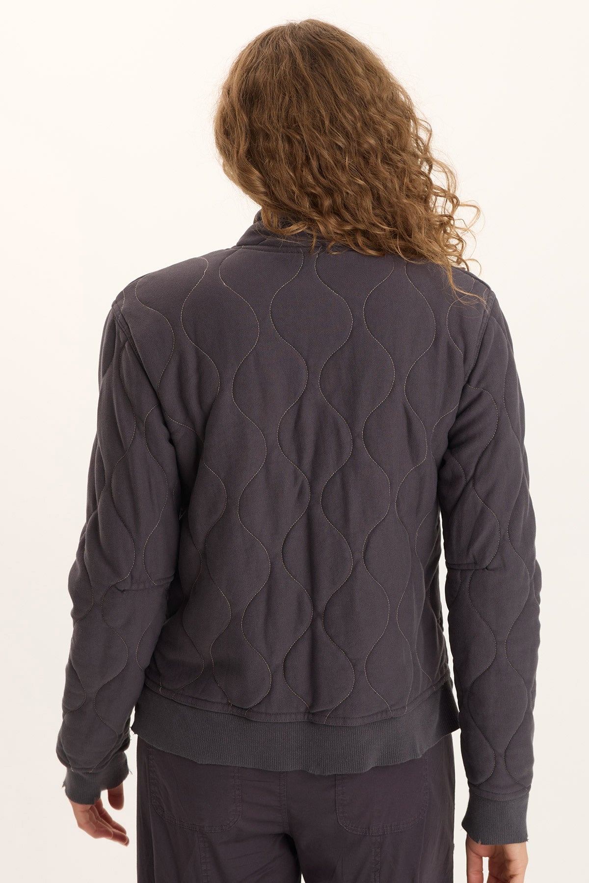 Osment Plush Quilted 4-Pocket Bomber Jacket