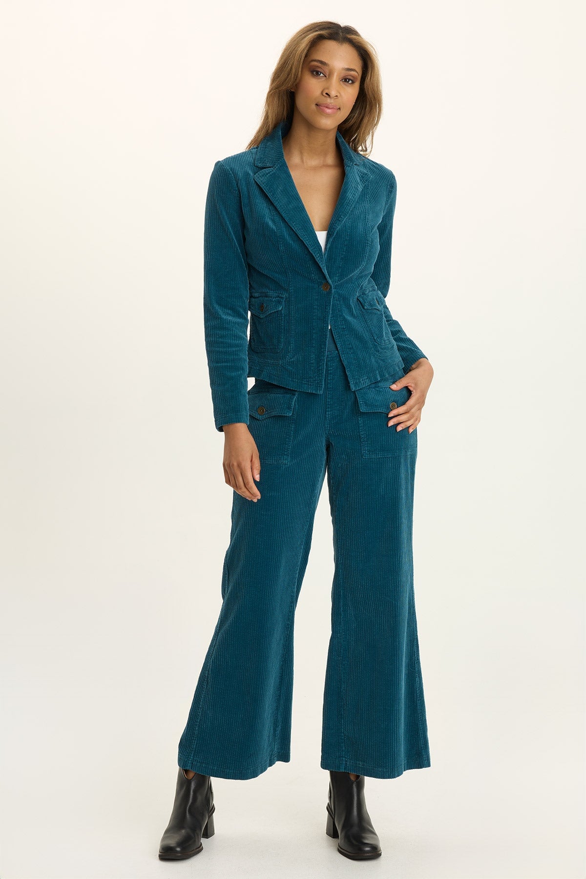 Aila Corduroy Casual Blazer