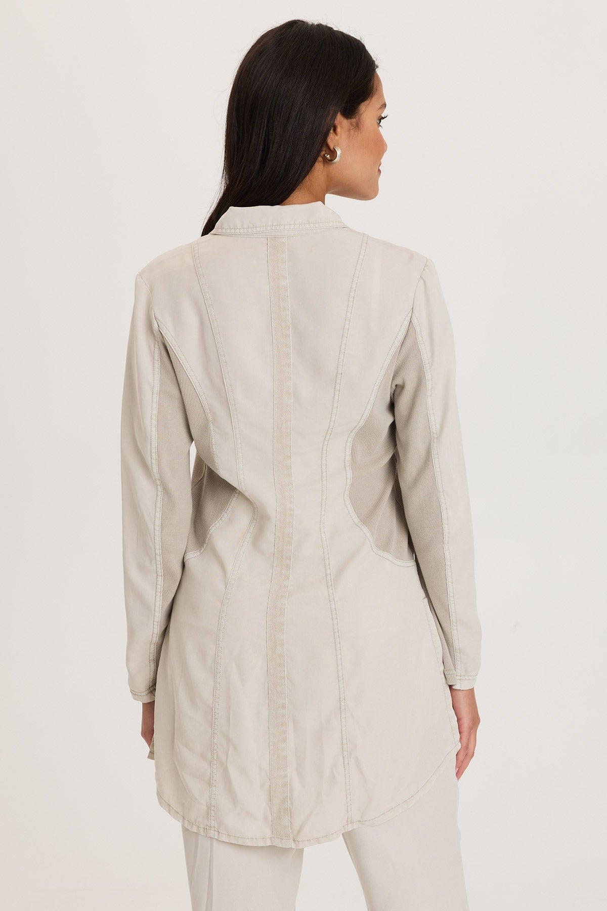 Cutmore Two-Button Long Blazer