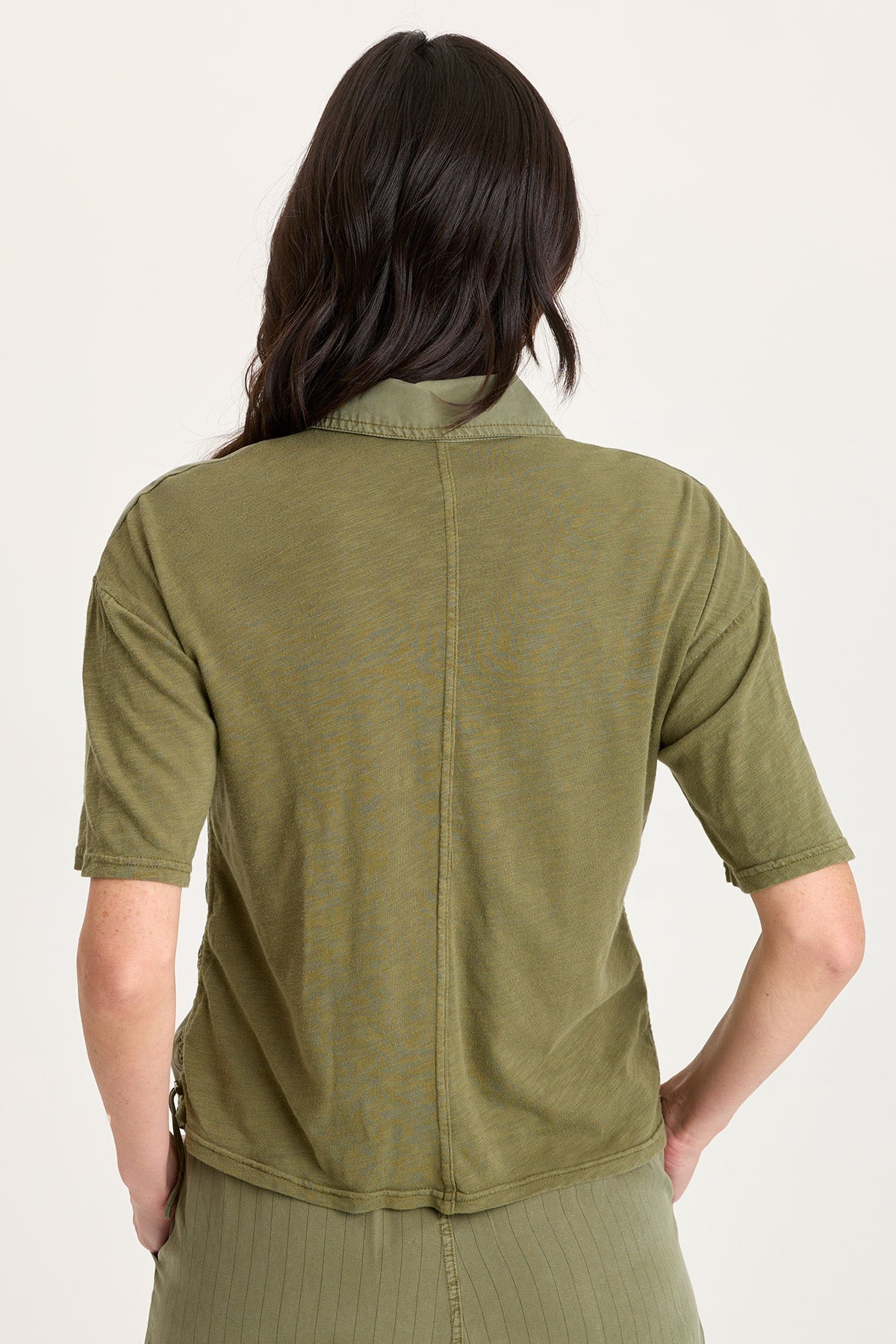 Kimbel Twill Classic Button-Up Top