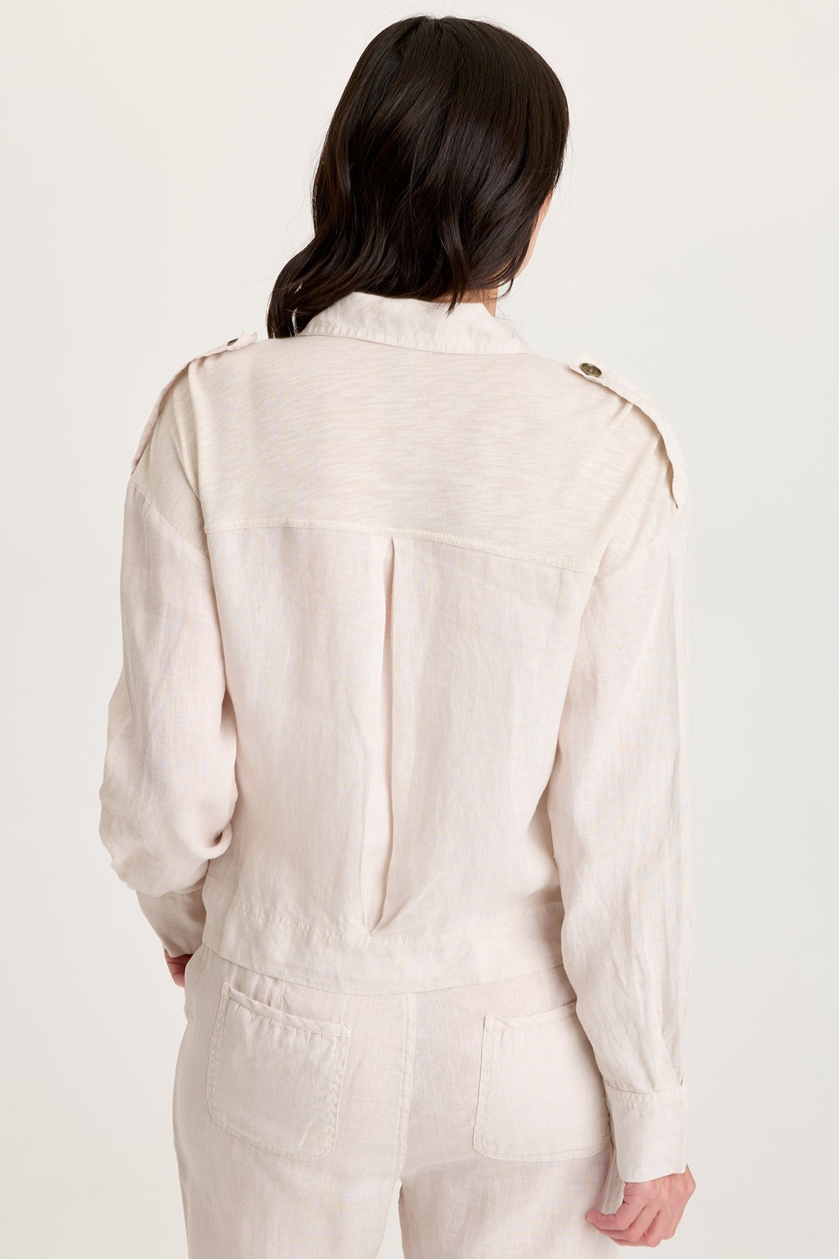 Baltazar Linen Pleated Jacket