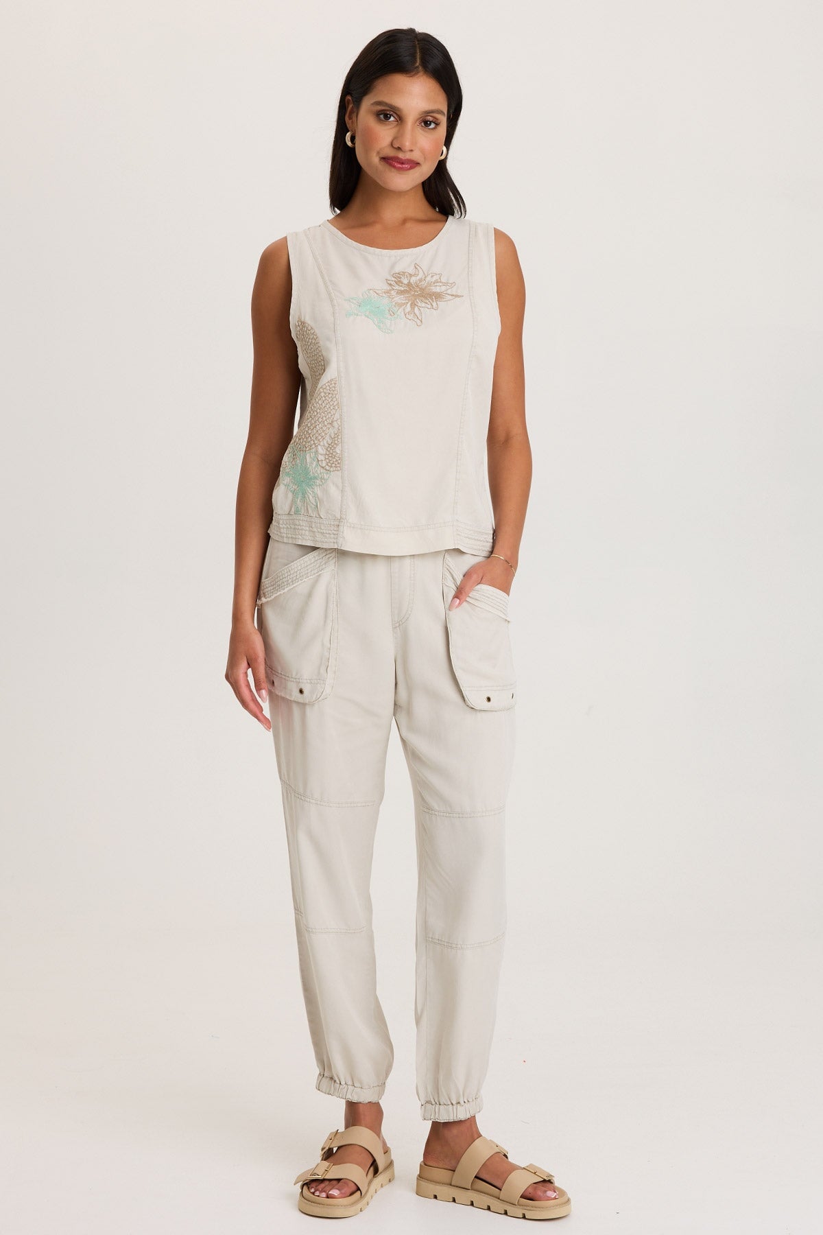 Chattaway Twill Banded 'Jogger' Pant