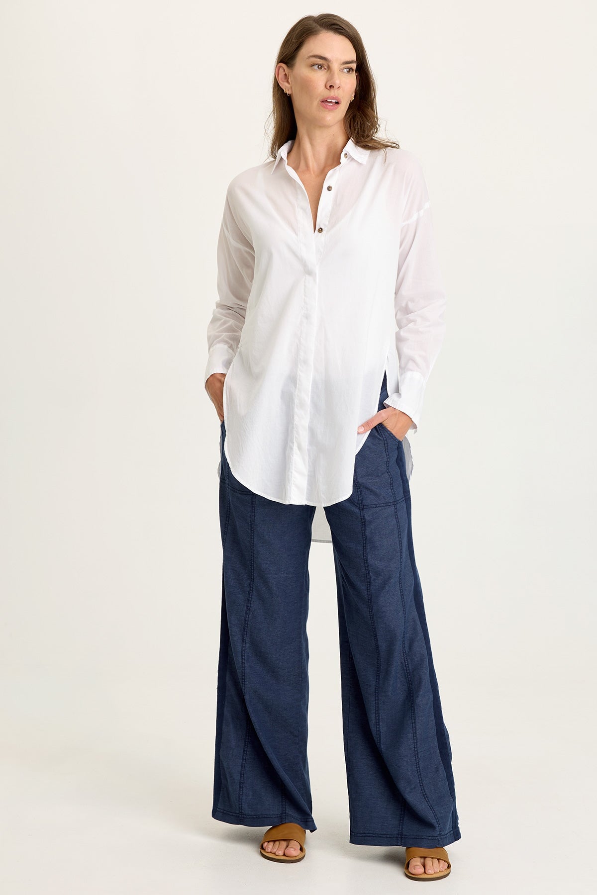 Geraldine Twill Double Seam Pant