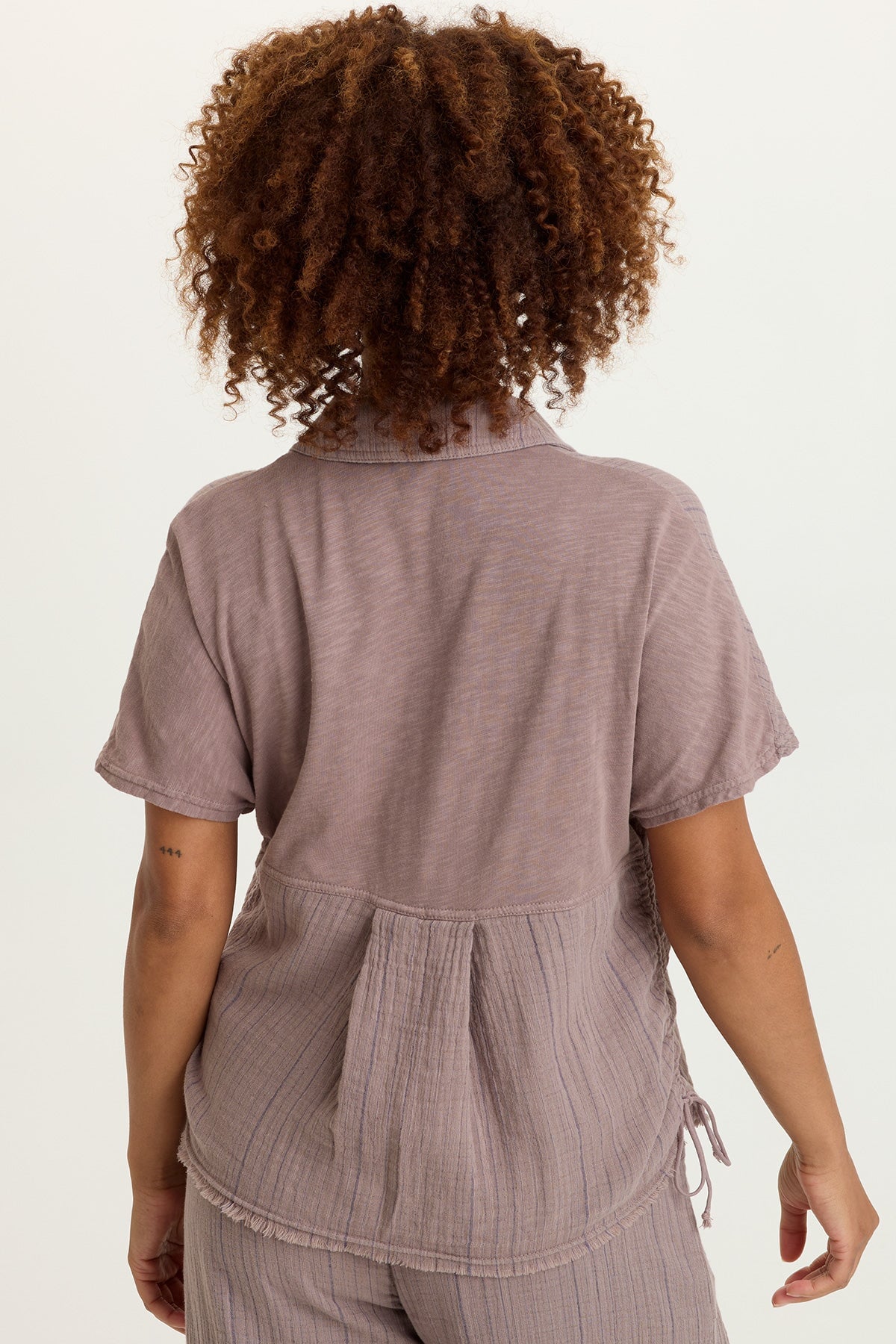 Creston Striped Gauze Top