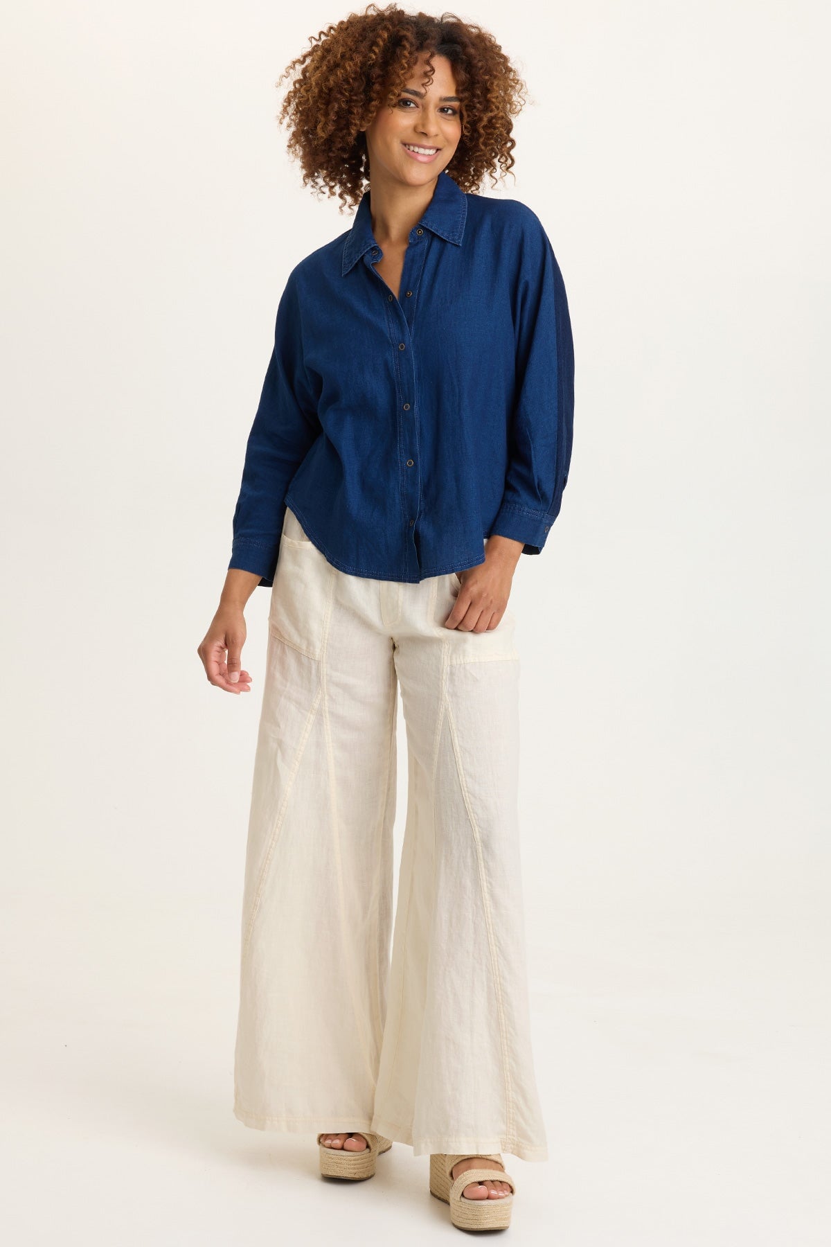 Elaine Linen Wide Leg Pant