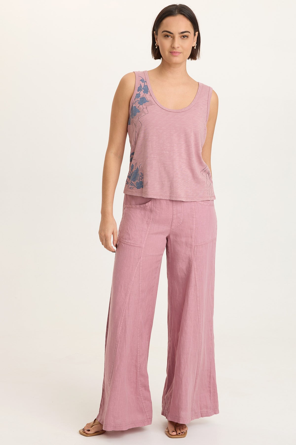 Elaine Linen Wide Leg Pant
