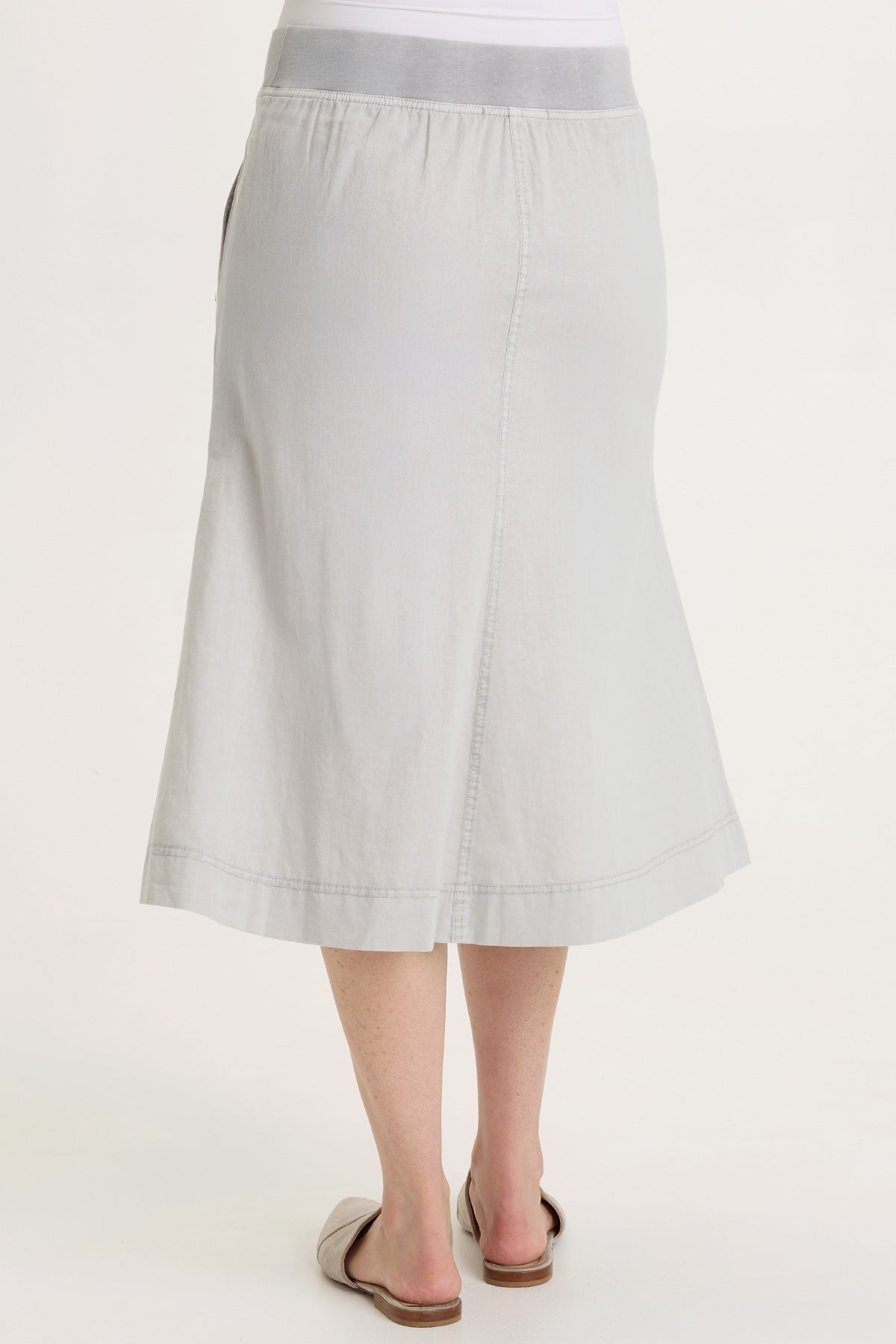 Parvati Cotton Linen Midi Skirt