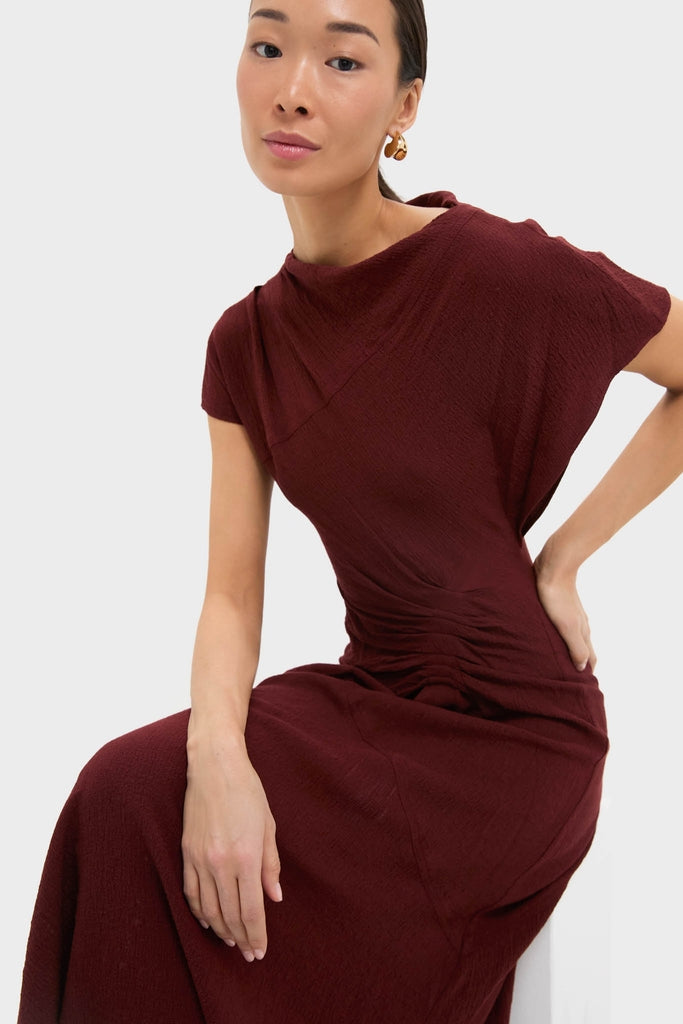 Black Cherry Dena Midi Dress