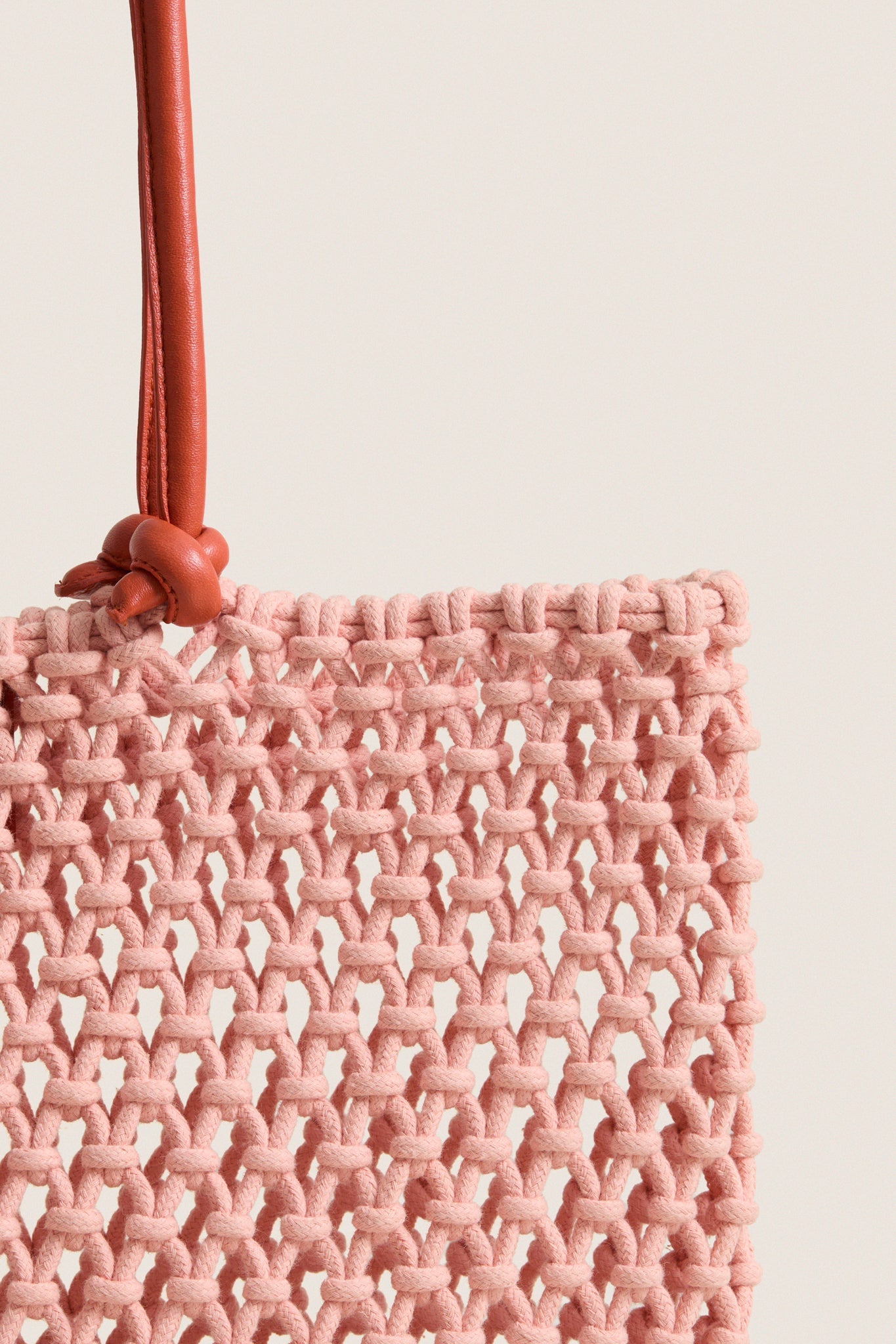 Blush with Bright Poppy Sandy Bag