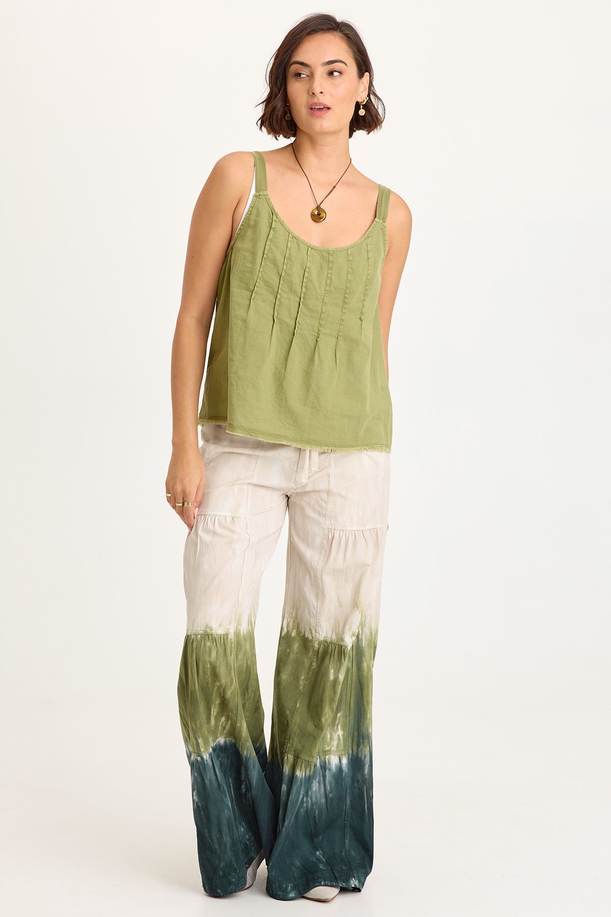 Tiered Wide Leg Pant