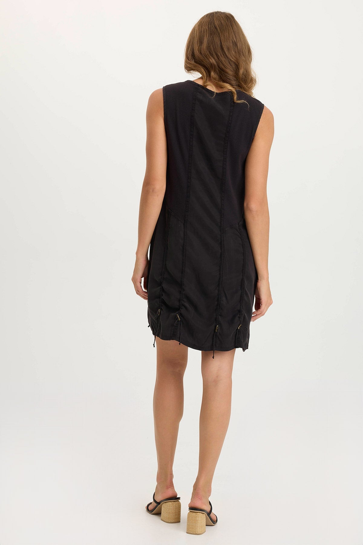 Karima Twill Corded Cinch Tank Dress