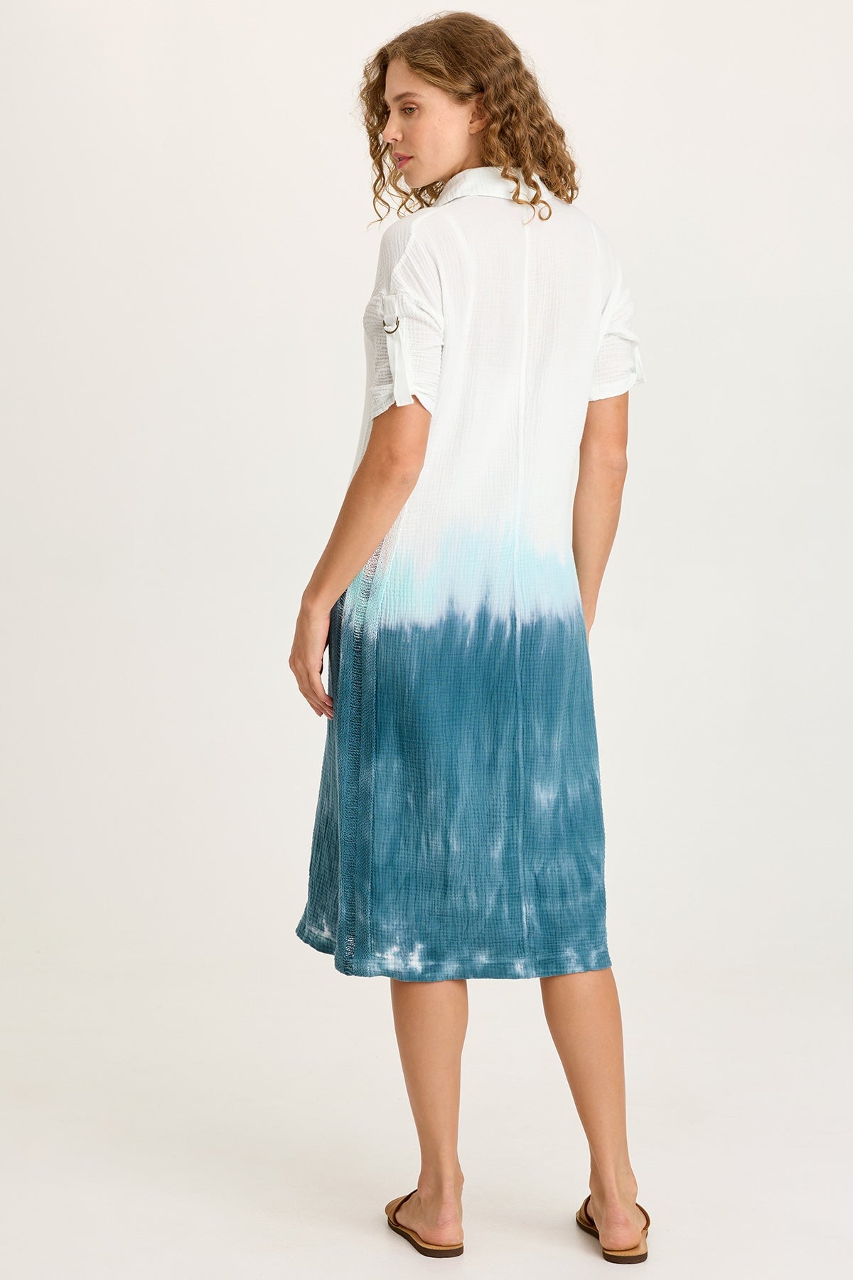 Cantori Gauze Button-Up Dress