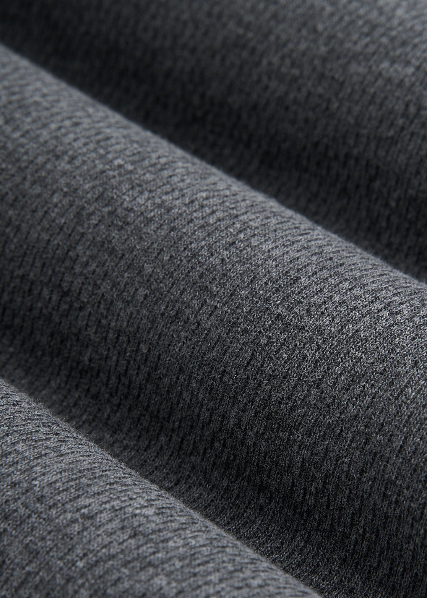 Double Honeycomb Thermal Crewneck for Tall Men in Charcoal Mix