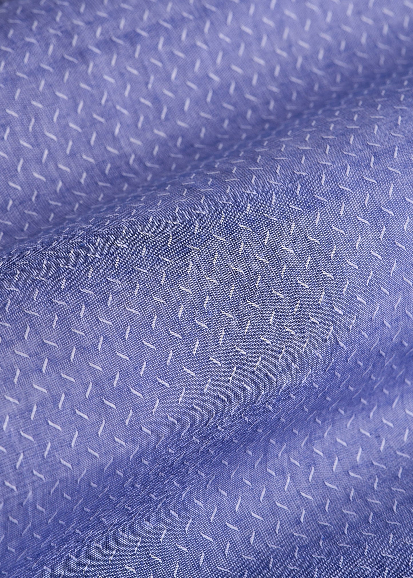 Premium Dress Shirt for Tall Men in Medium Blue Diagonal