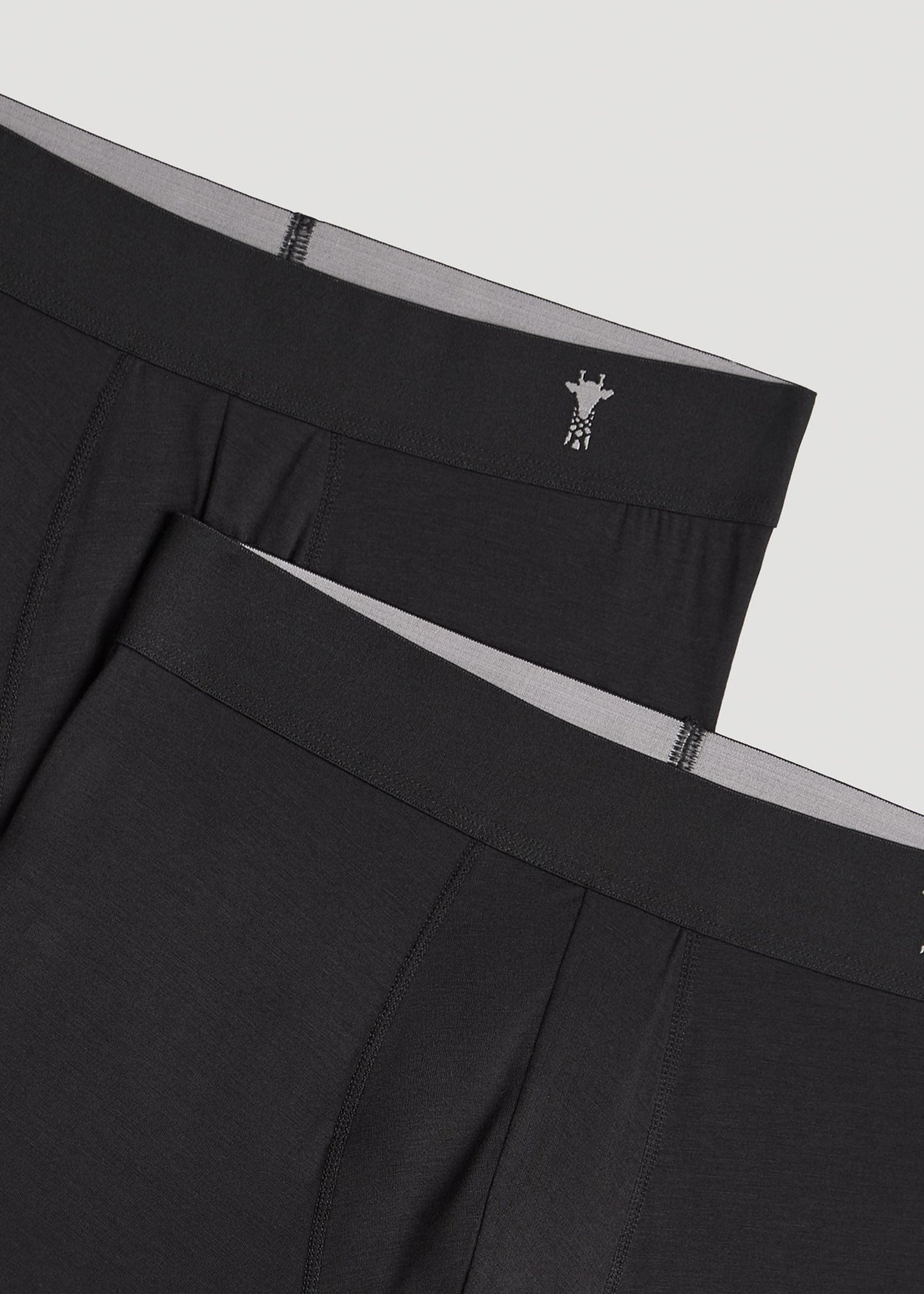Micro Modal Boxer Briefs for Tall Men in Black