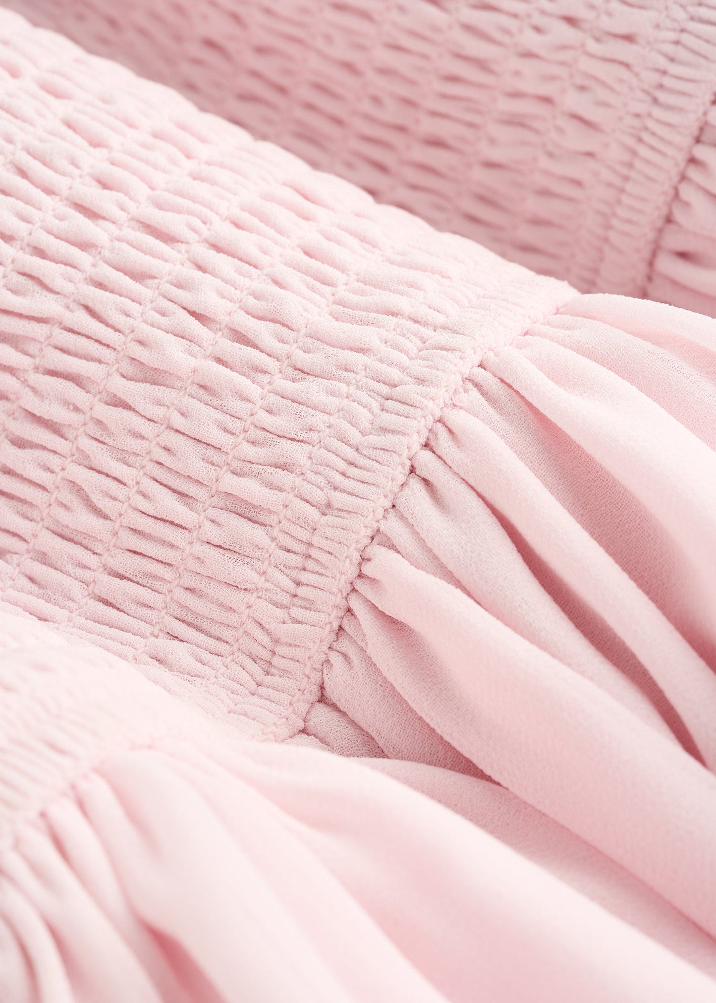 Chiffon Mini Gumdrop Dress for Tall Women in Barely Pink