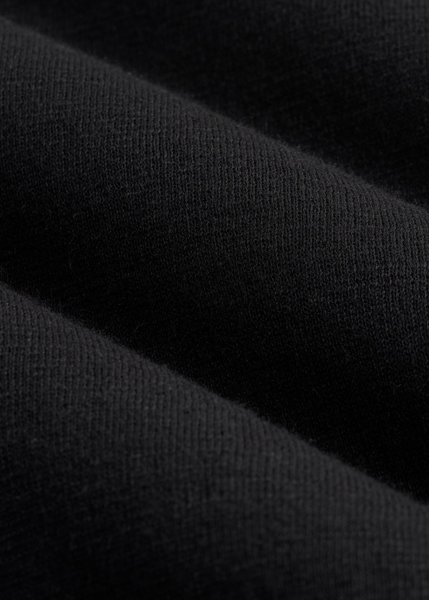 Linen Blend Split Hem V-Neck Sweater for Tall Women in Black