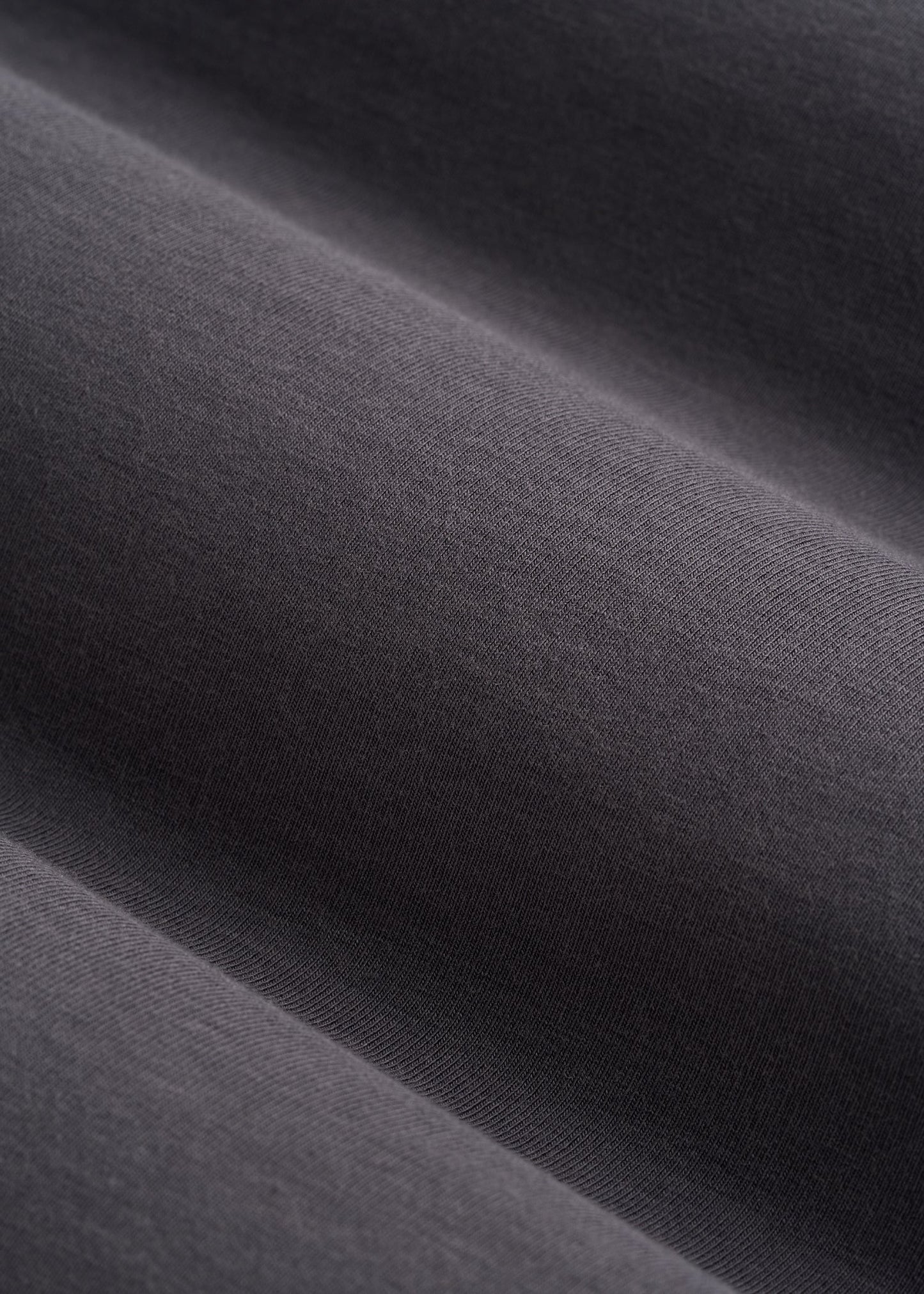 Long Sleeve Scoop V-Neck Tee Shirt for Tall Women in Charcoal
