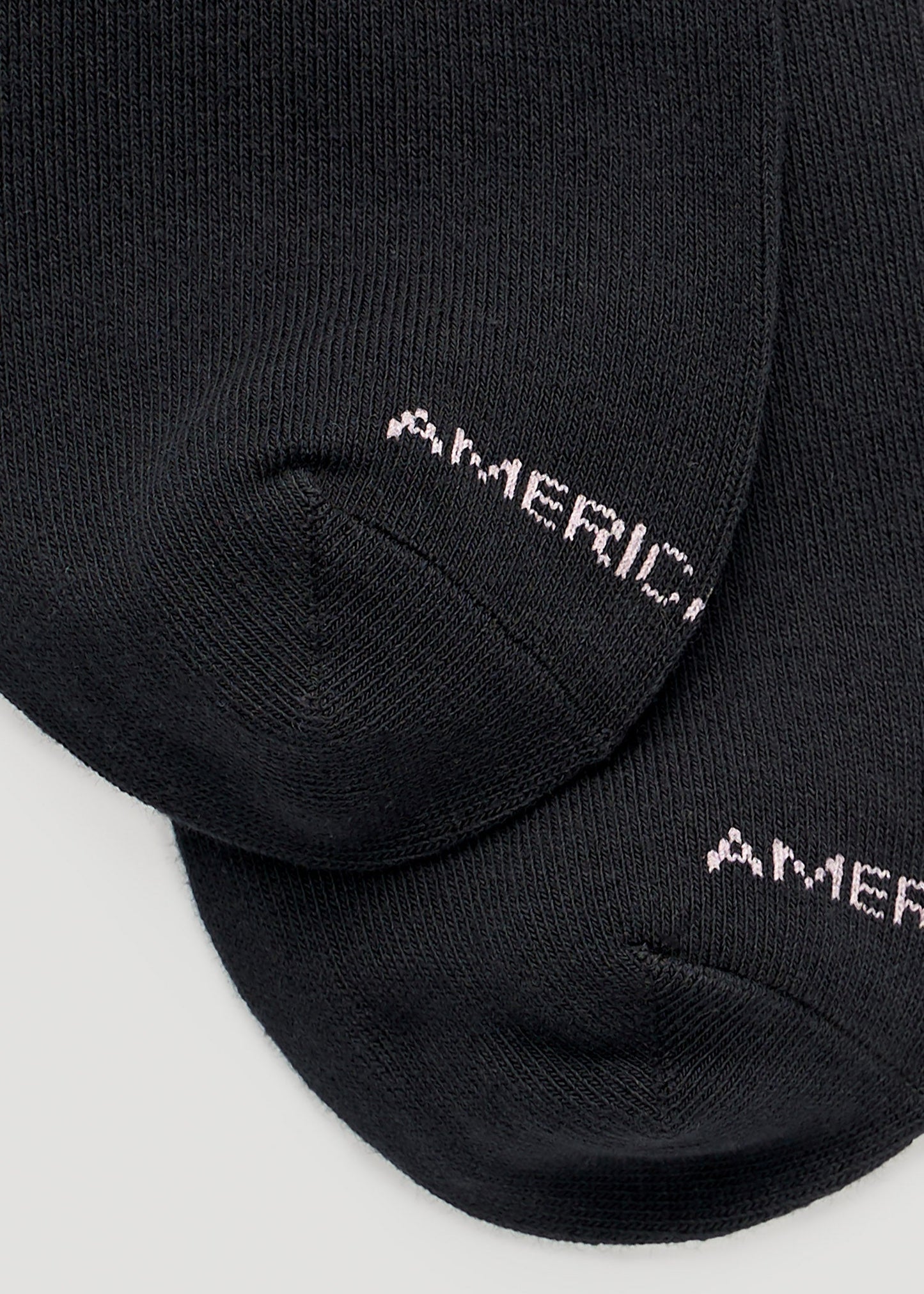 Mid Crew Socks (X-Large Size: 10-13) for Tall Women in Black