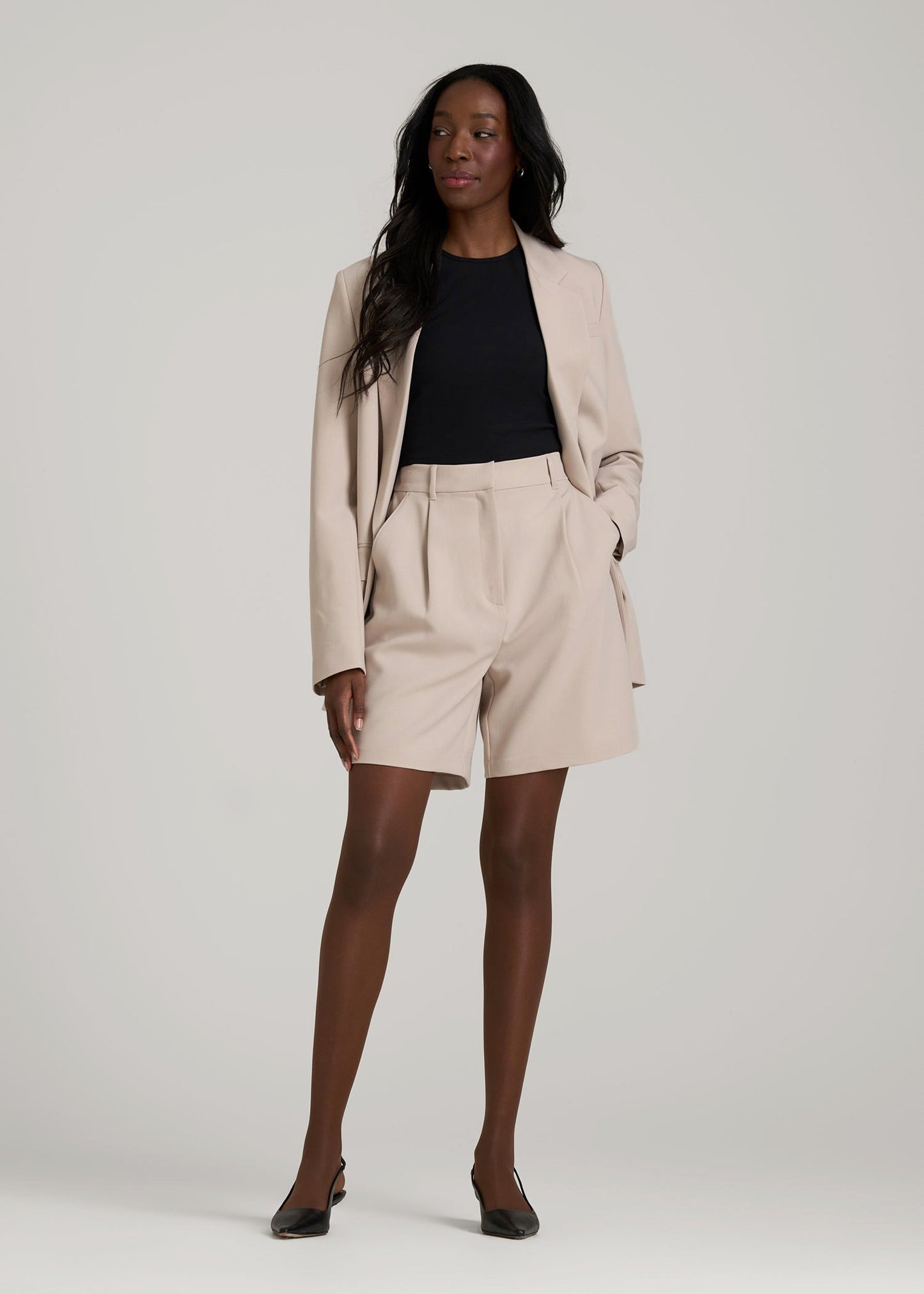 Ultra Sheer Pantyhose for Tall Women in Soft Cocoa
