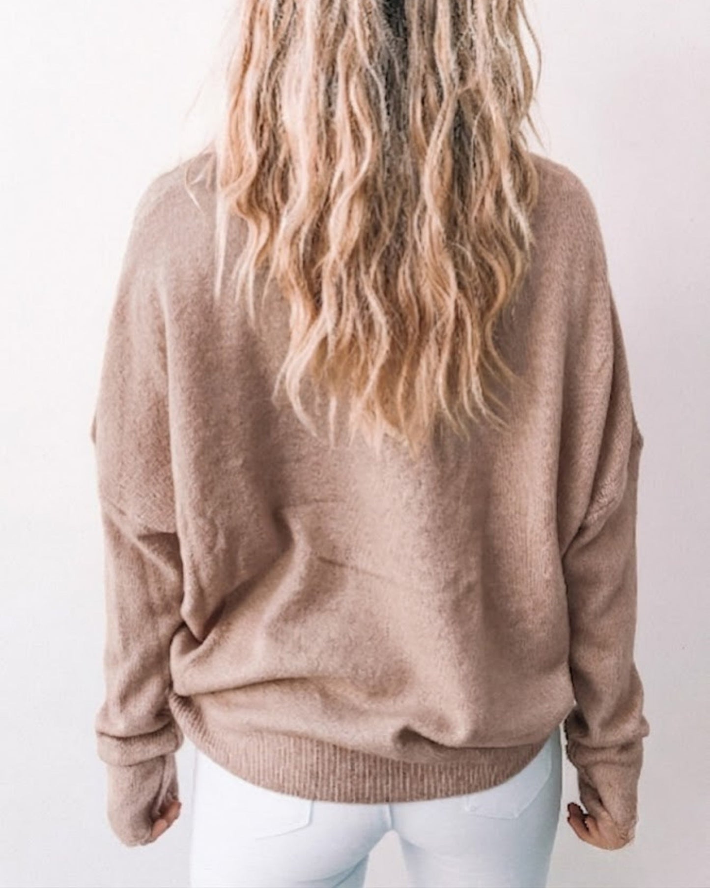 Joansy Knit Oat | Women's Ribbed Knit Jumper