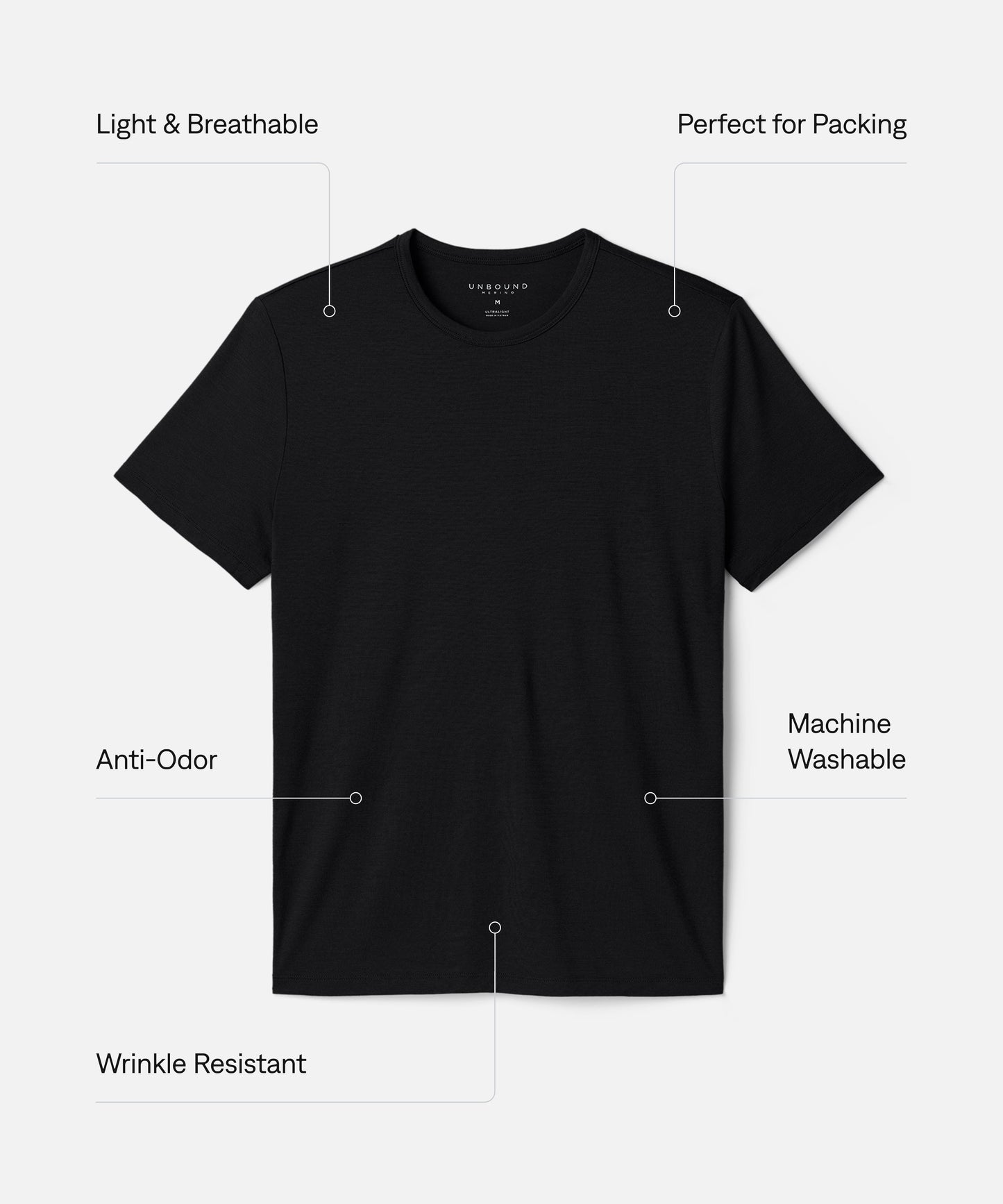 Men's Merino Ultralight Crew T-Shirt