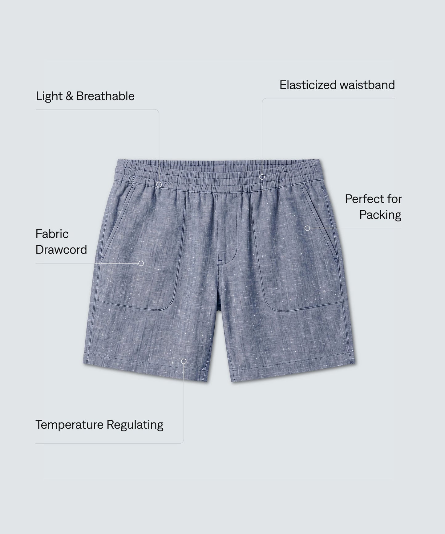 Men’s Merino Linen Beach Shorts