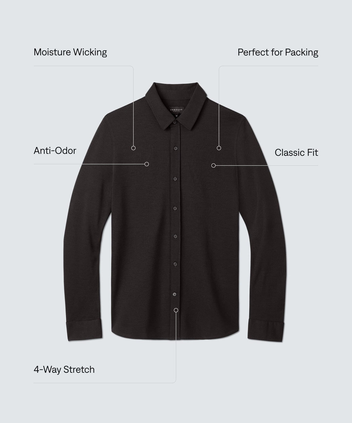 Men's Merino Button-Up
