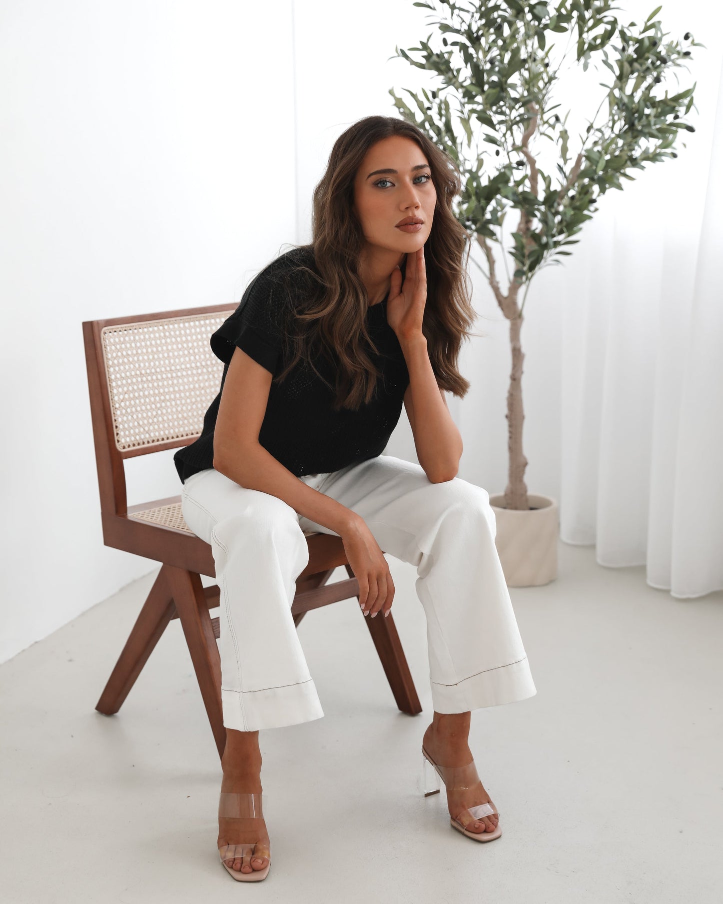 Raya Top - Black | Women's Knit Top