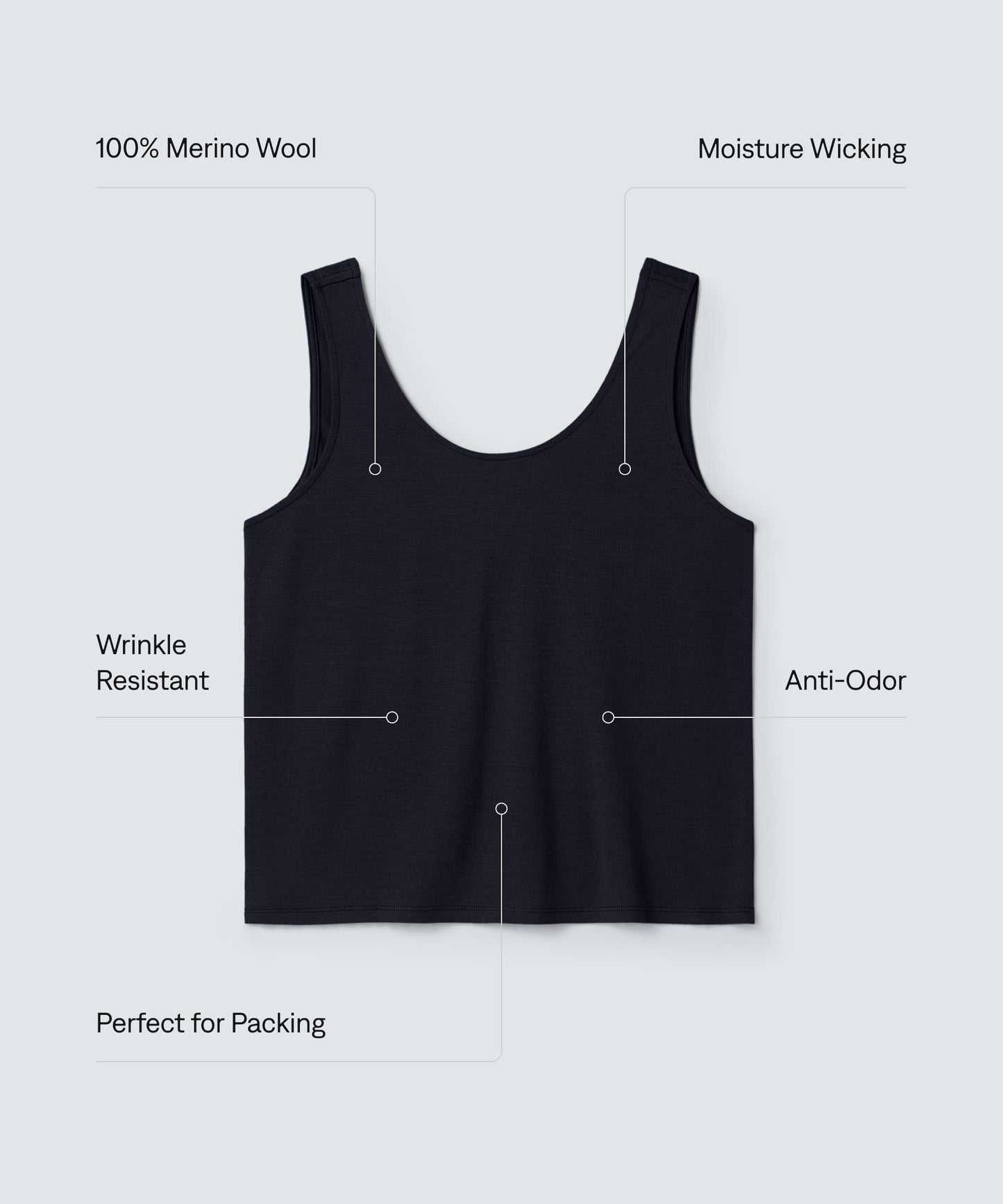Women's Relaxed Merino Scoop Neck Tank