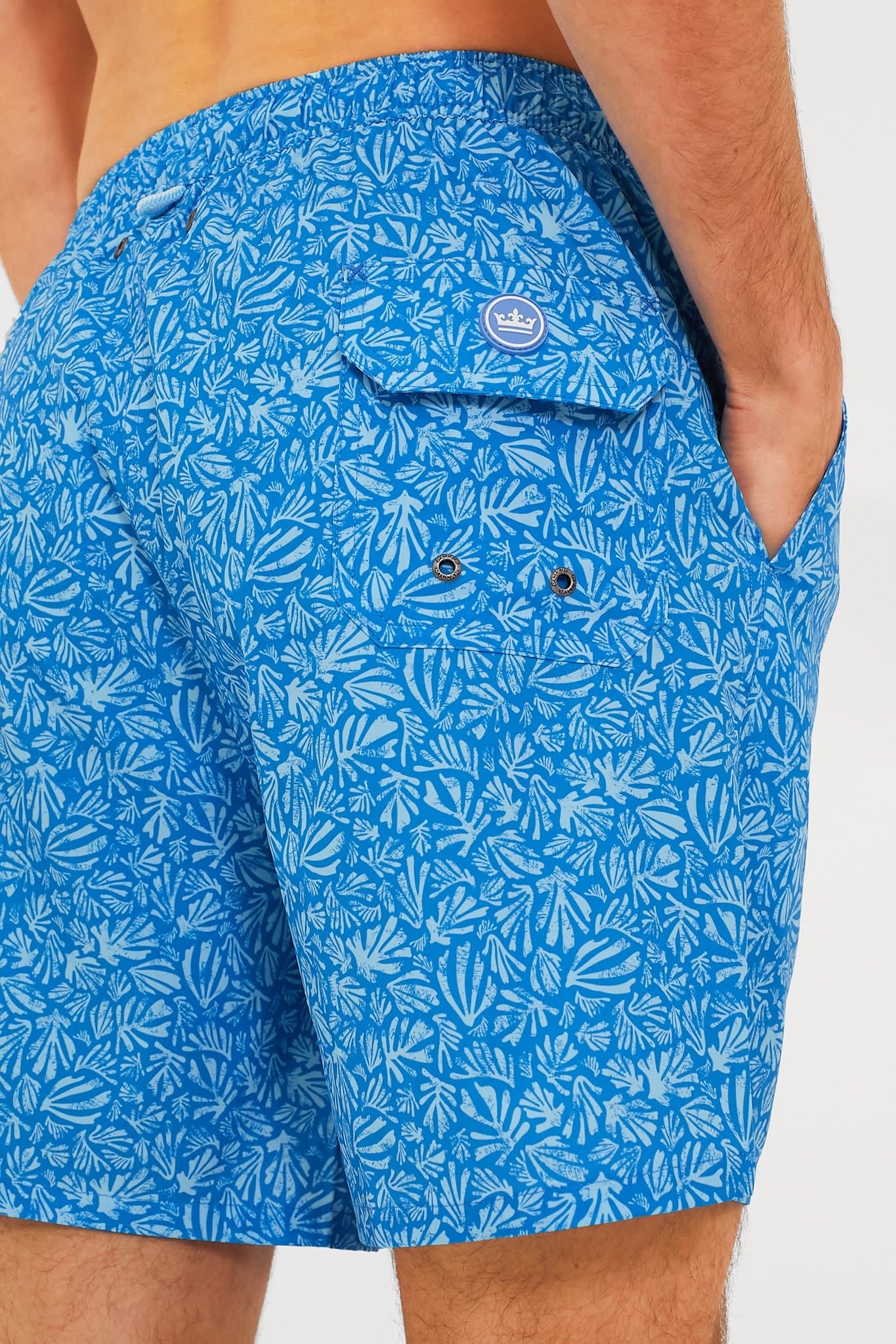 Blue Macaw Henri Botanical Swim Trunk