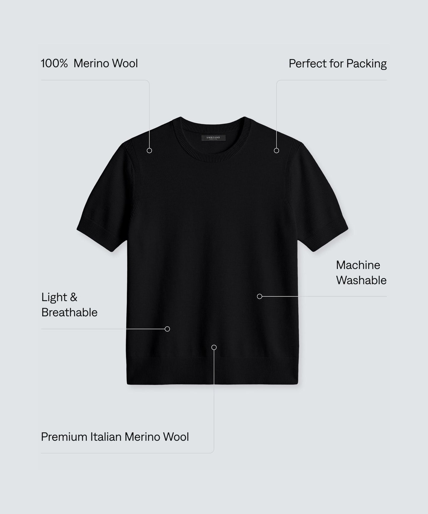 Women's Fine Knit Merino T-Shirt