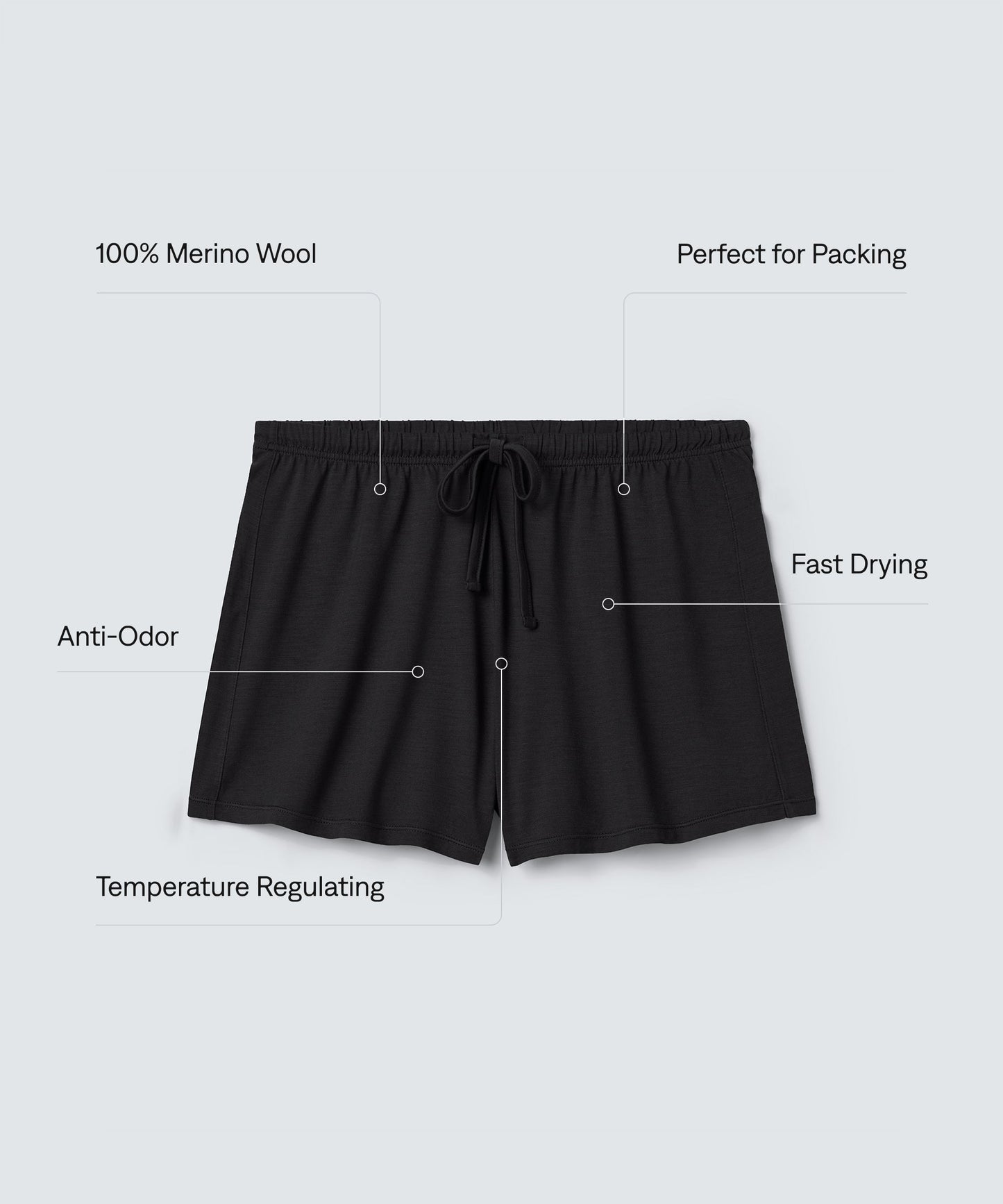 Women's Ultrafine Merino Sleep Shorts
