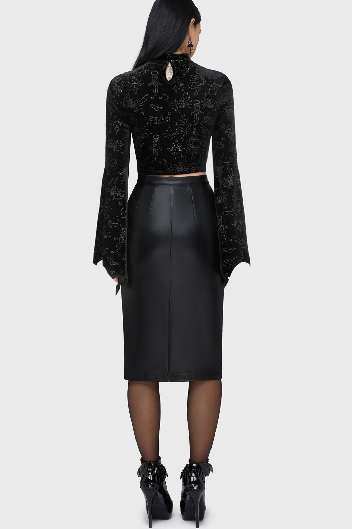 Yours Cruelly Bat Sleeve Top