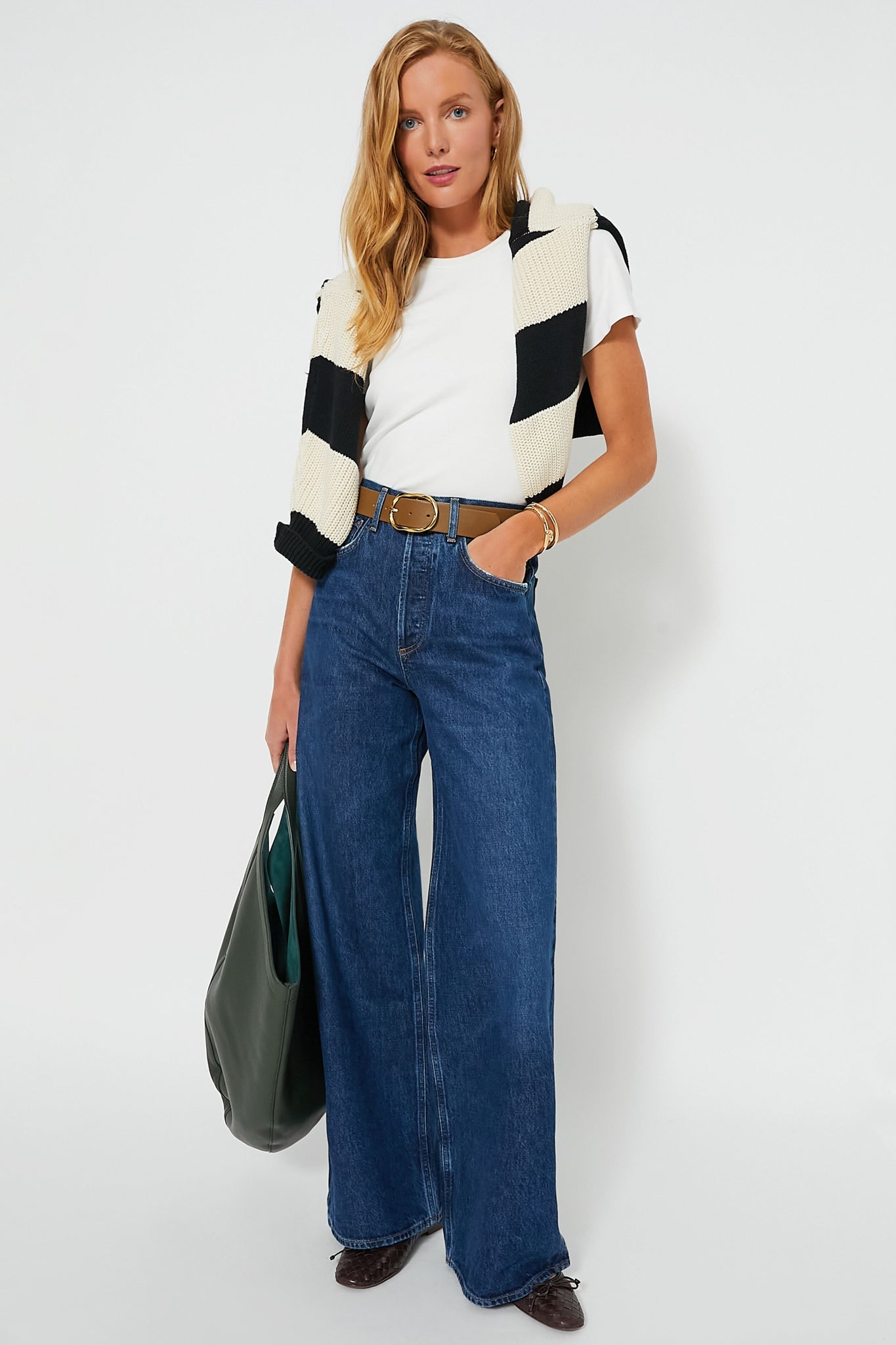 Black Fresca Stripe Sweater