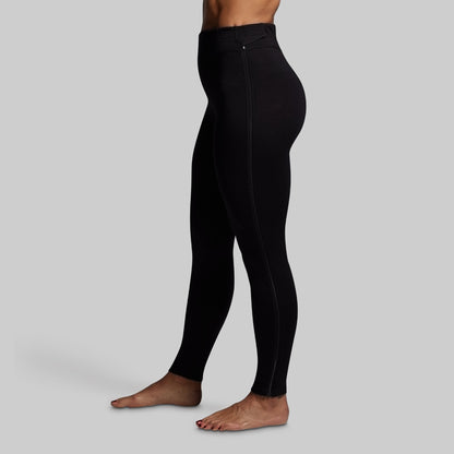 Women's Ridgeline Merino Full Zip Bottom 240 (Black)