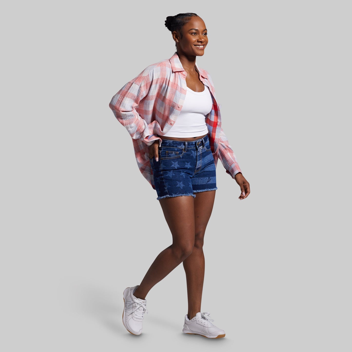 FLEX Stretchy Jean Short (Dark Americana)