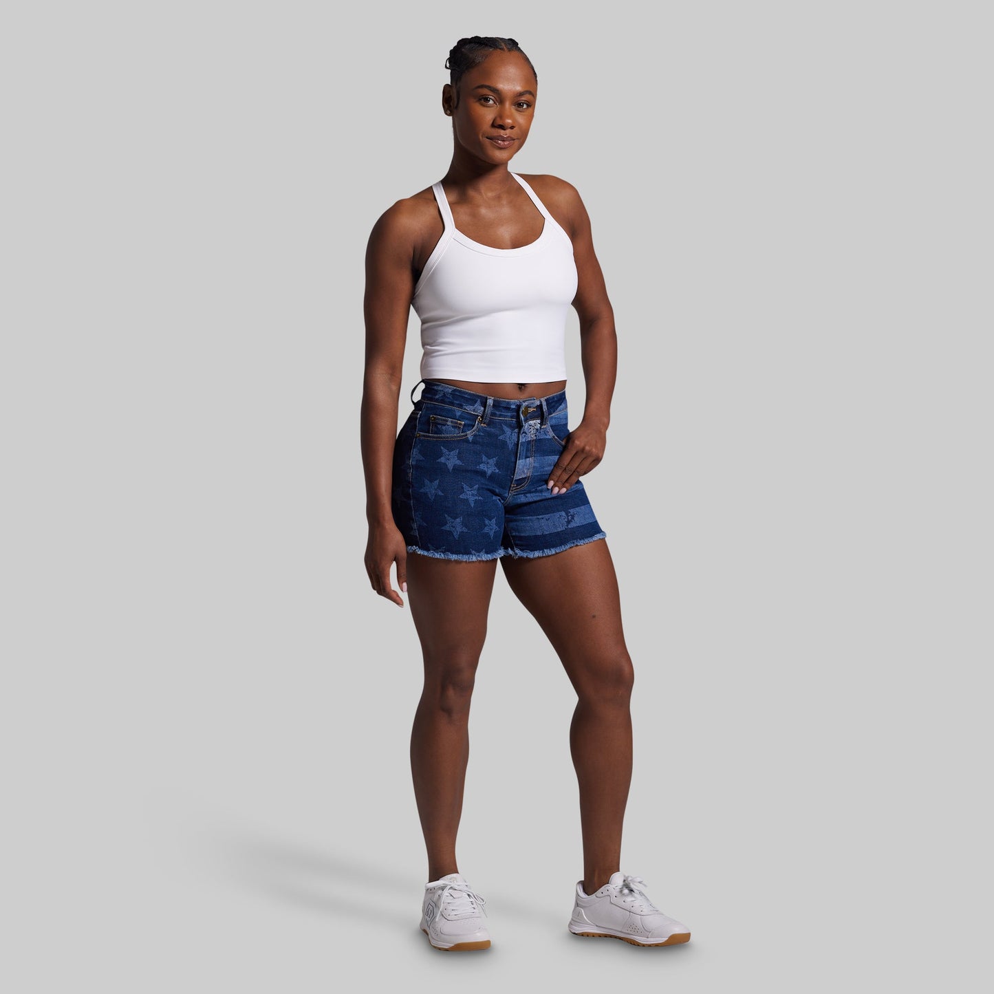 FLEX Stretchy Jean Short (Dark Americana)