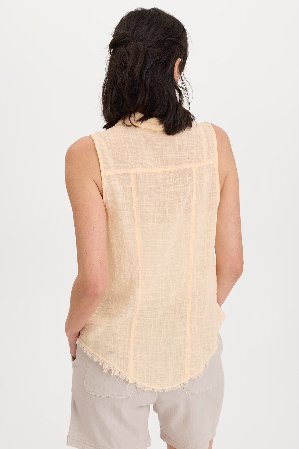 Otto Gauze Button-Up Top