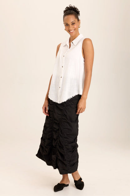 Otto Gauze Button-Up Top