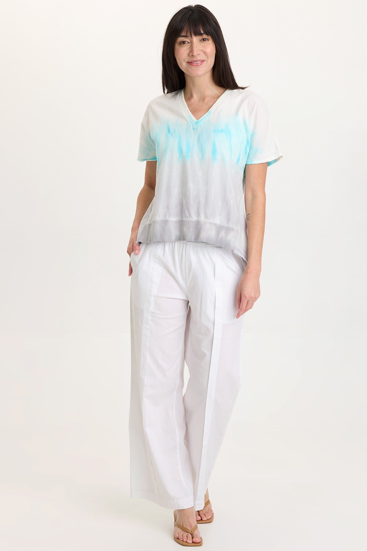 Bay Poplin Straight Leg Pant