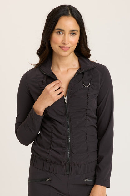 Momentum Whisper Stretch Ruched Active Jacket
