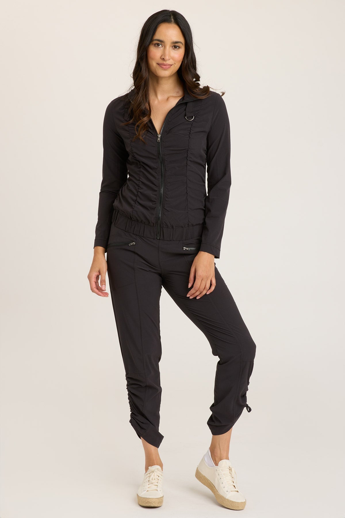 Momentum Whisper Stretch Ruched Active Jacket