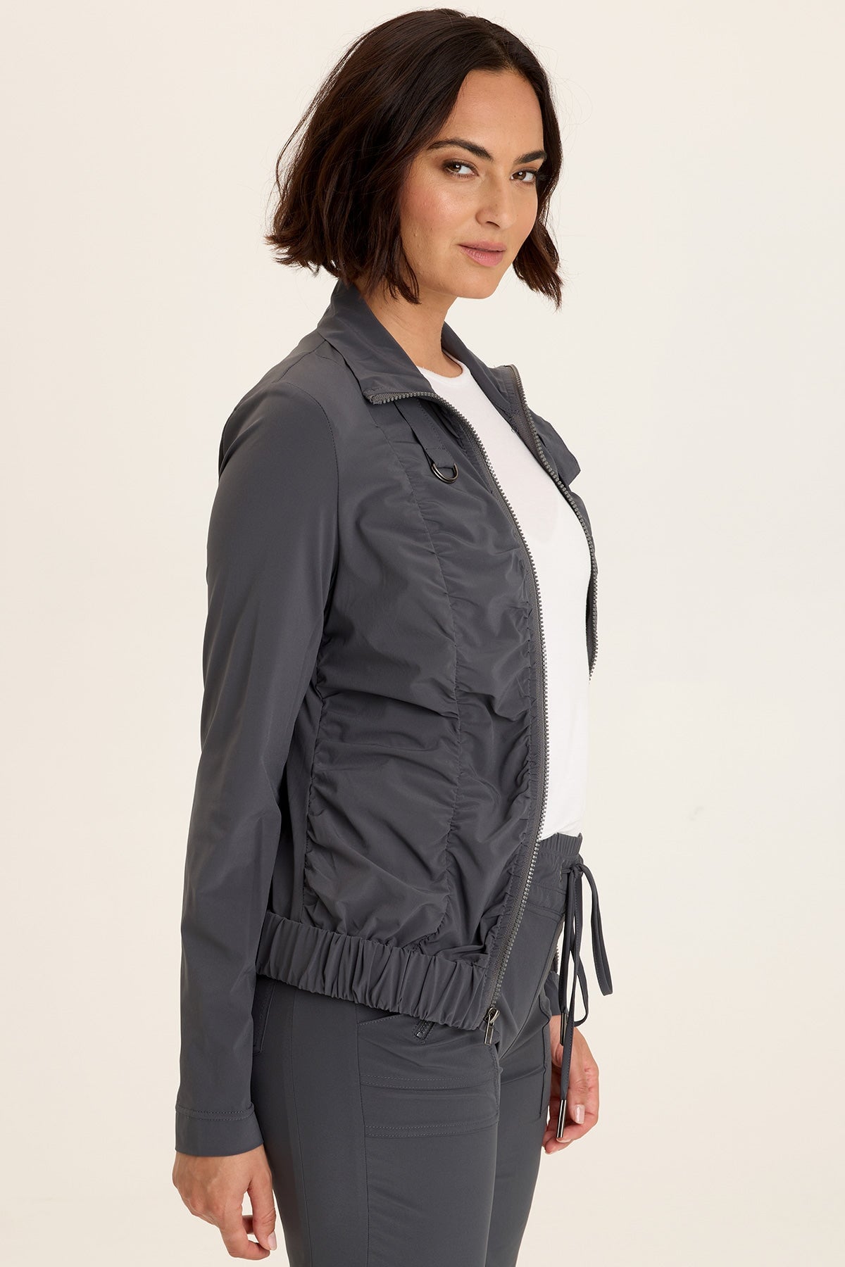 Momentum Whisper Stretch Ruched Active Jacket