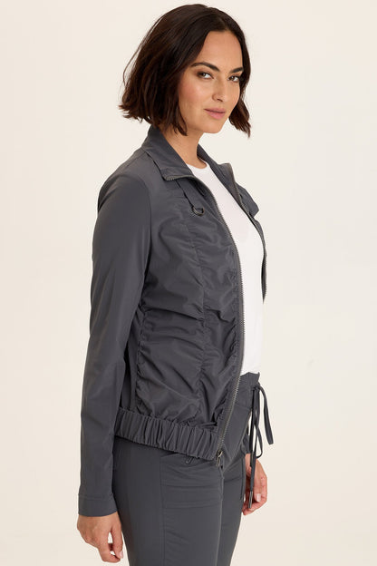 Momentum Whisper Stretch Ruched Active Jacket