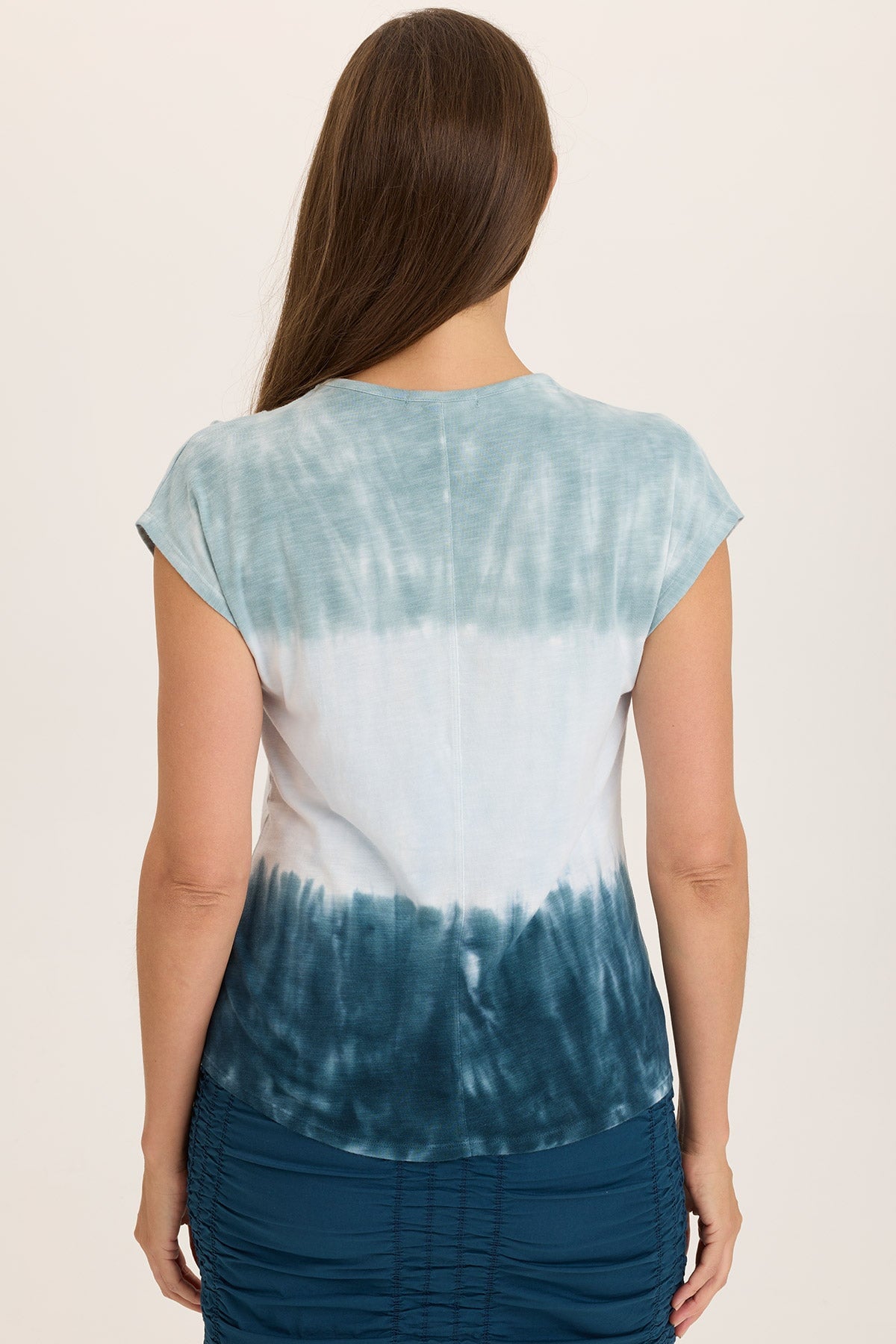 Arwen Soft Jersey Mock Neck Tee