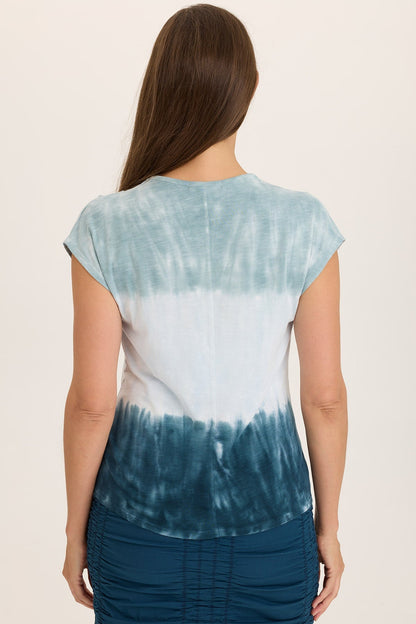 Arwen Soft Jersey Mock Neck Tee