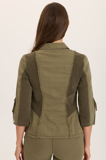 Linen Raphael Distressed Blazer